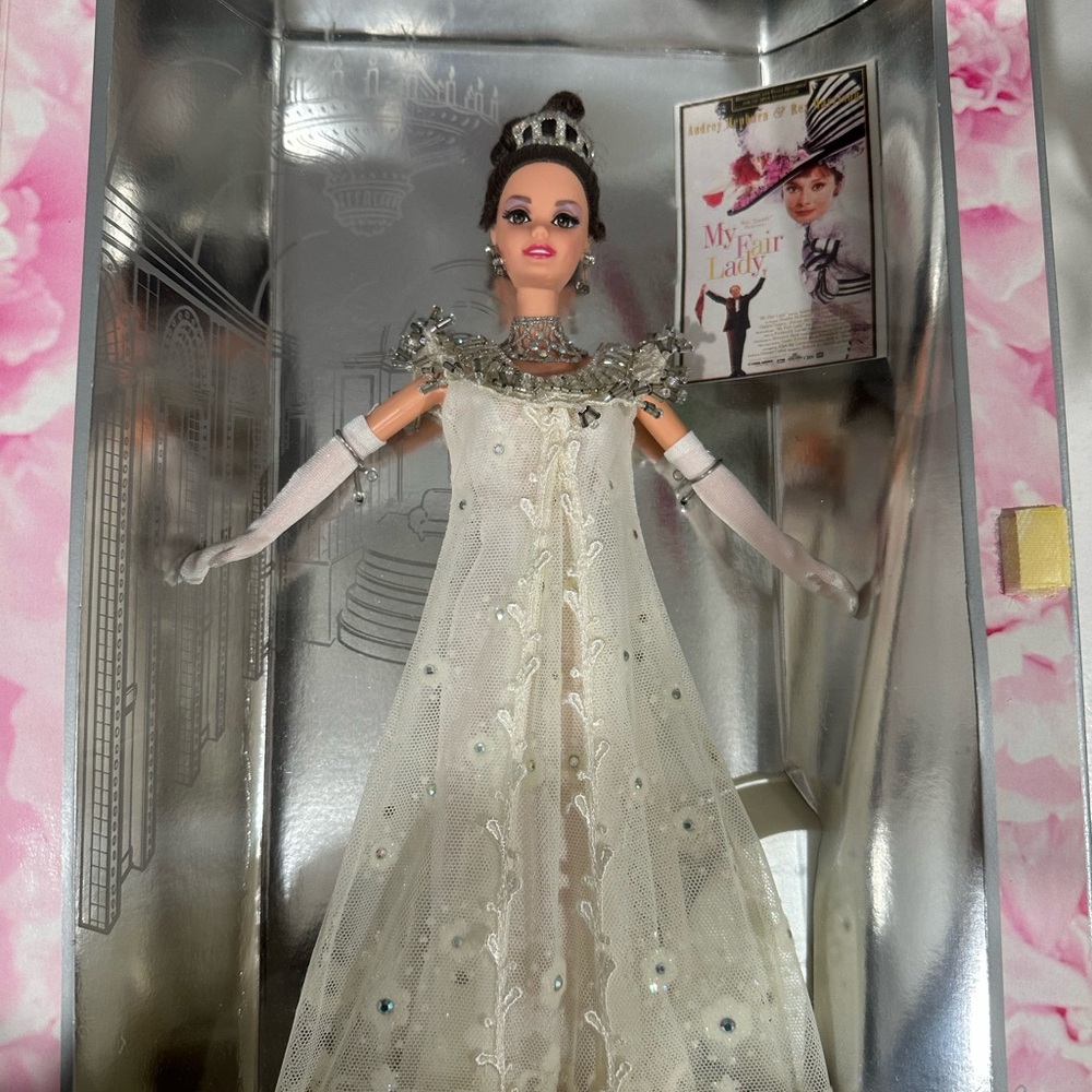 Elegant White Doll with Tiara